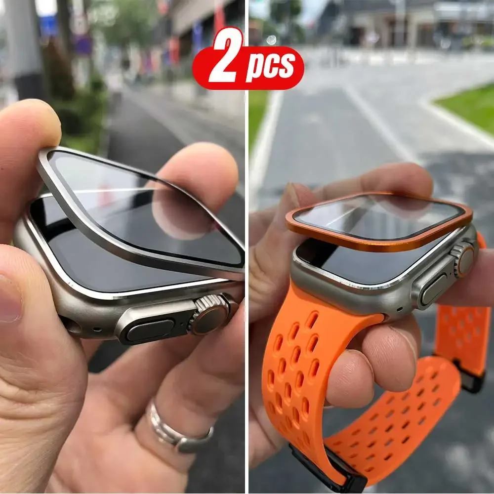 2PCS Titanium Metal Frame for  - Smartwatch Case review and price
