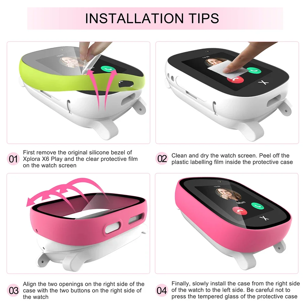Case for Xploar X6 Play Kids S - Garmin Smartwatch Accessories review and price