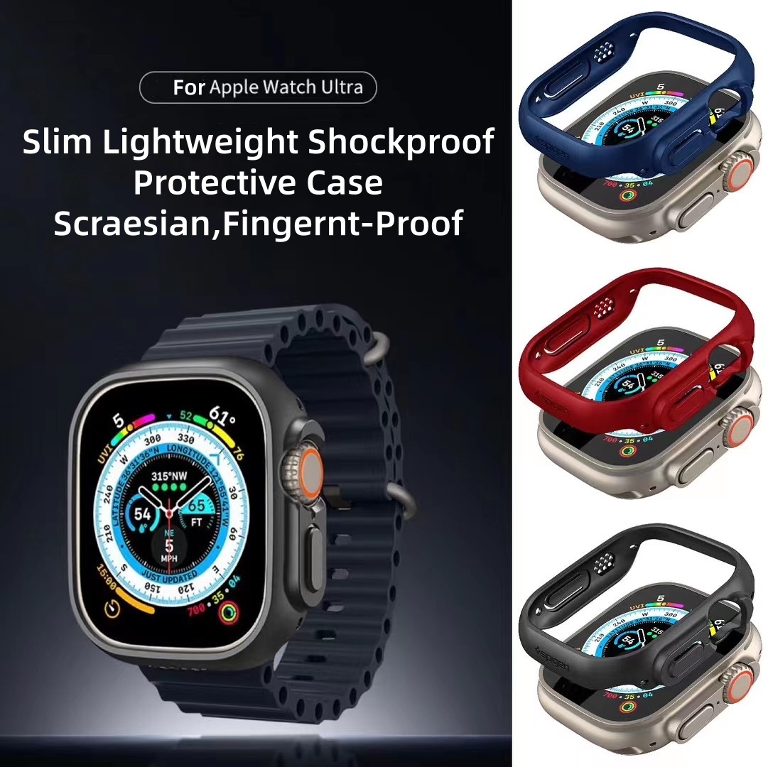 Spigen Thin Fit Case for Apple - Watch Case Bumper review and price