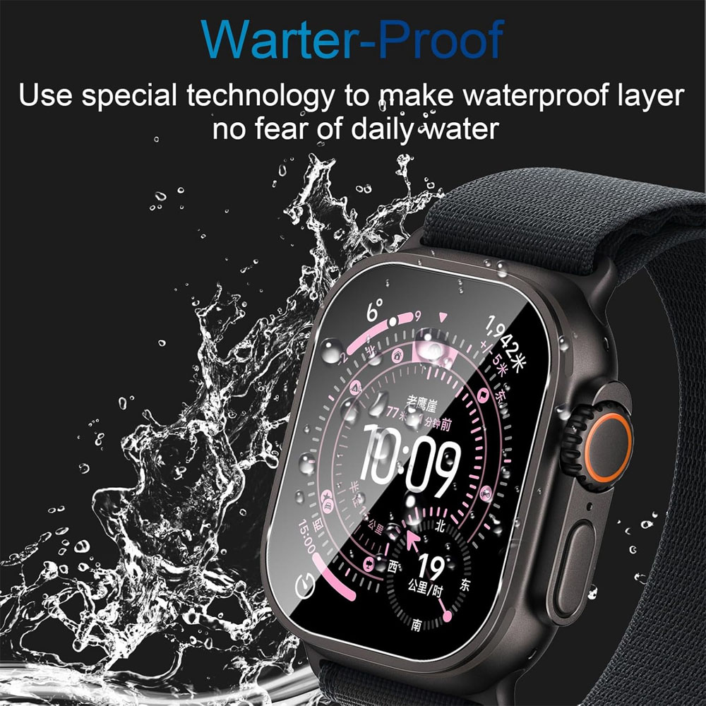 Tempered Glass For Apple Watch - Smartwatch Case review and price