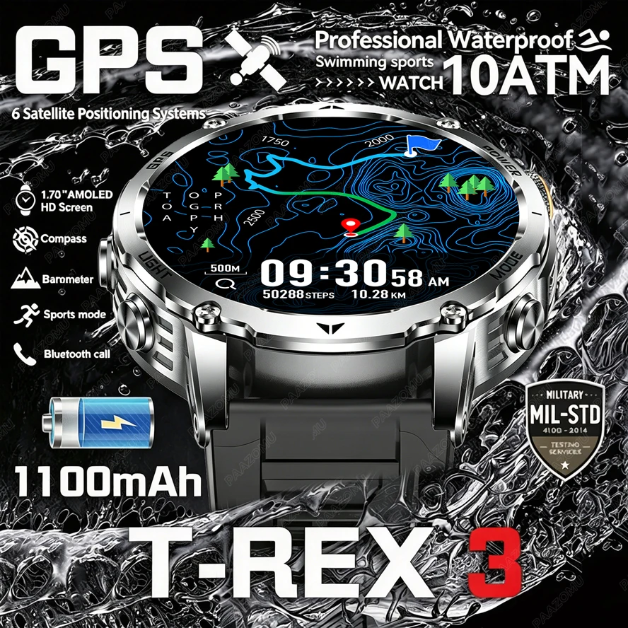 T-Rex 3 Military Grade Smartwa - Smartwatch M Active review and price