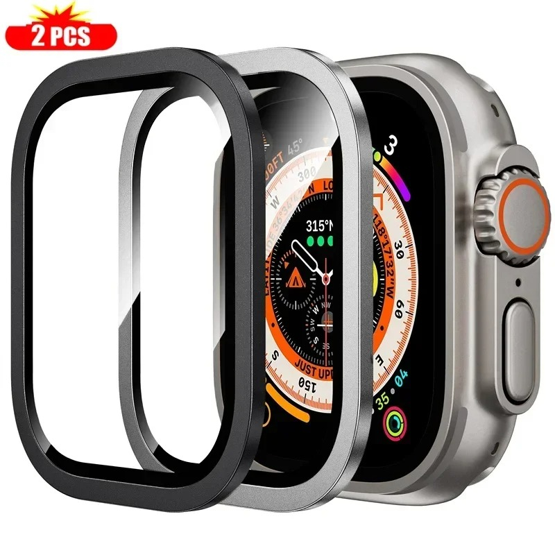 2PCS Tempered Glass for Apple  - Smartwatch Case review and price
