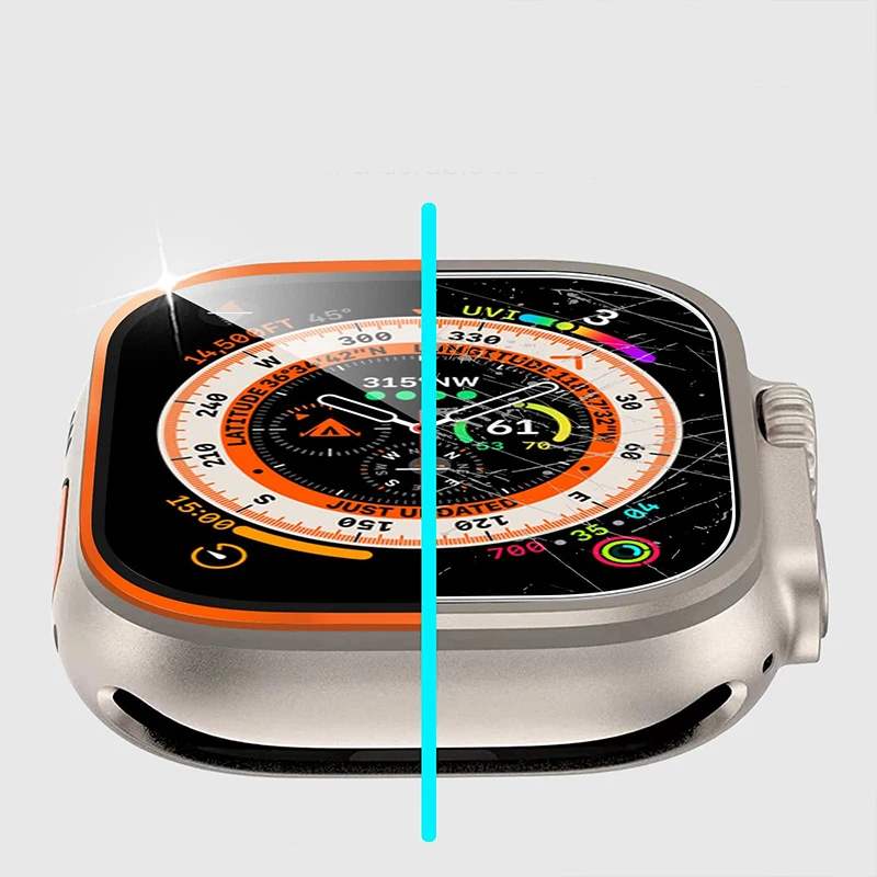 Tempered Glass for Apple Watch - Smartwatch Case review and price