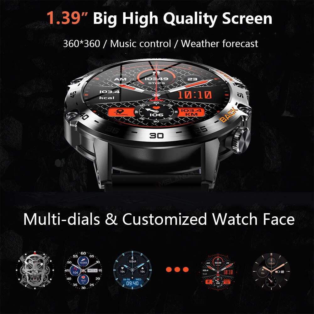 MEVADEN Steel 1.39 inch Men Lu - Smartwatch Store review and price