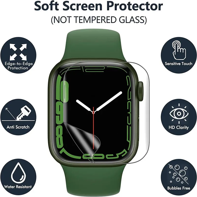 3PCS Hydrogel Film for Apple W - Watch Case Bumper review and price