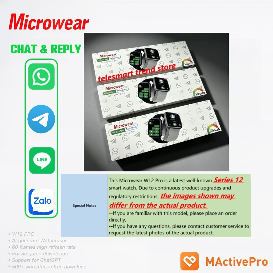 Latest W12 Pro Smart Watch S12 - Smartwatch M Active review and price